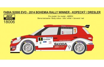 Decal – Fabia S2000 EVO - Bohemia rally 2014 "Retro design" - LIMITED